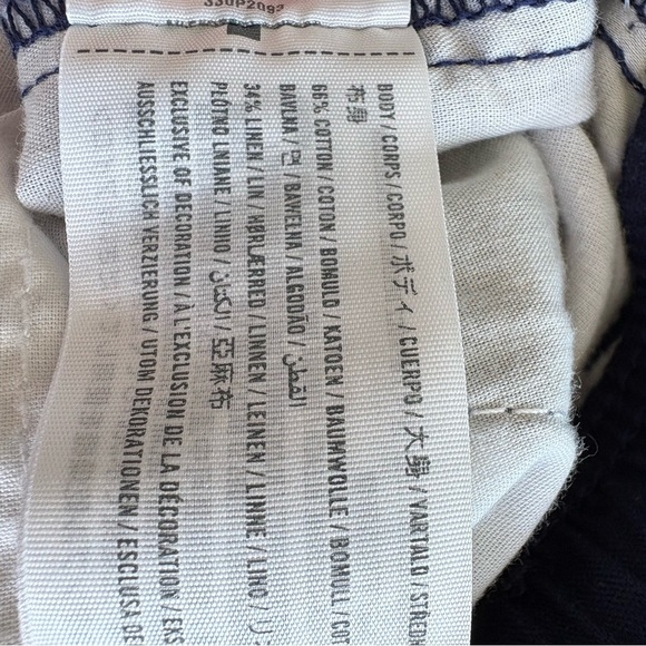 Hollister Men's Linen Blend Blue Chinos | Size Small - Picture 7 of 7